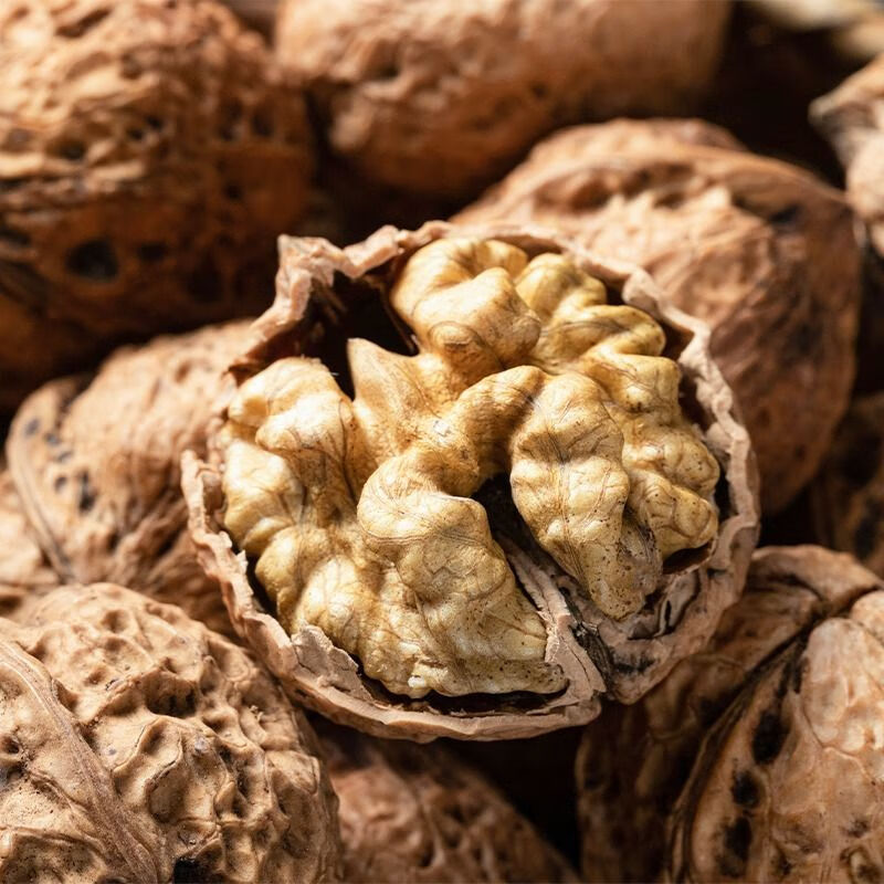 2025新货干核桃古树薄皮原味云南核桃不漂白不添加生核桃 精选古树核桃5斤（送夹子）