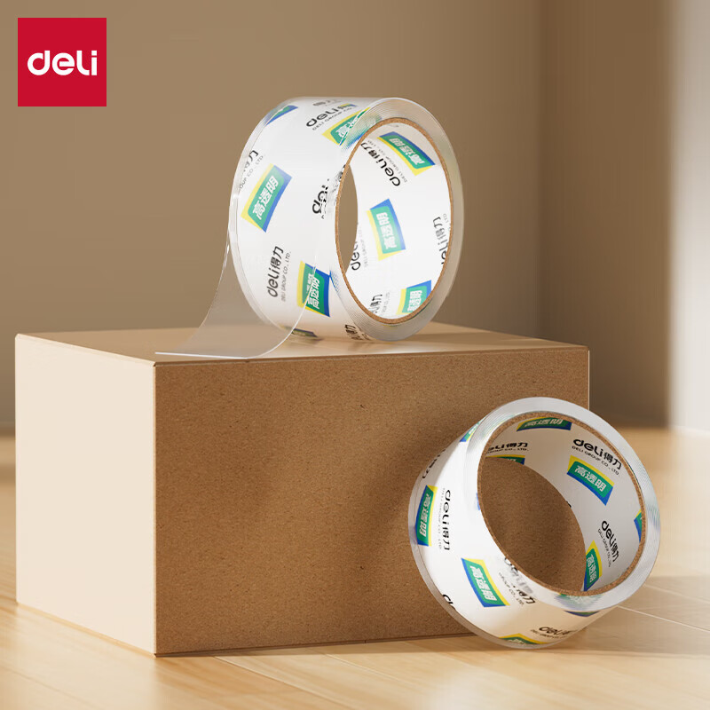 得力(deli) 30246 48mm*40y 封箱胶带 (计价单位：个) 高透
