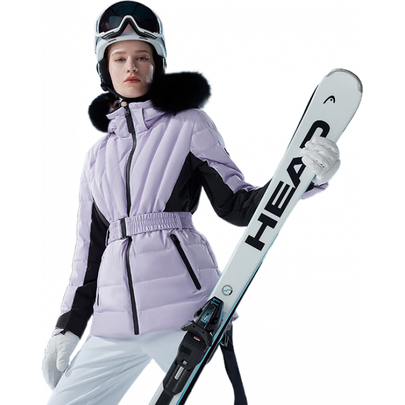 HALTI哈爾迪【摩登御雪】戶外保暖鵝絨滑雪服羽絨服女HDTES210716S 薰衣草紫色 M 165/88A