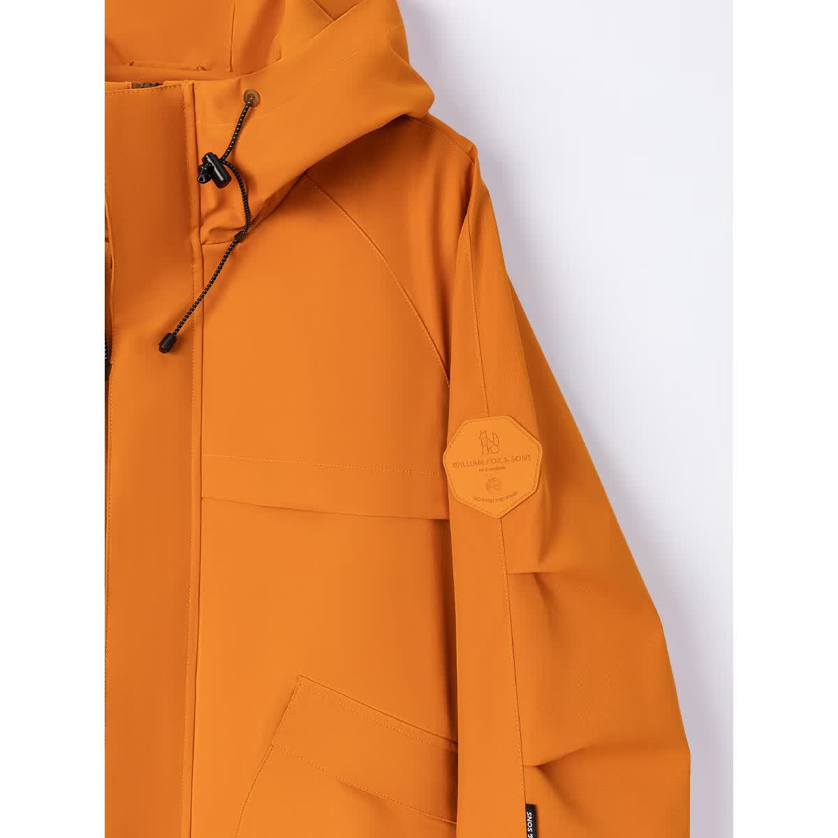 William fox&sons新型三防户外面料人体工学立体裁剪机能轻户外男女同款仿冲锋夹克 琥珀橘【户外三防科技面料】 L /50