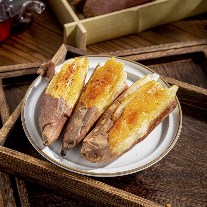 宝菜哈密白薯冰糖心地瓜白心蜜薯正宗沙地白薯番薯甜心山芋 产地直发 净重2.8-3.1斤