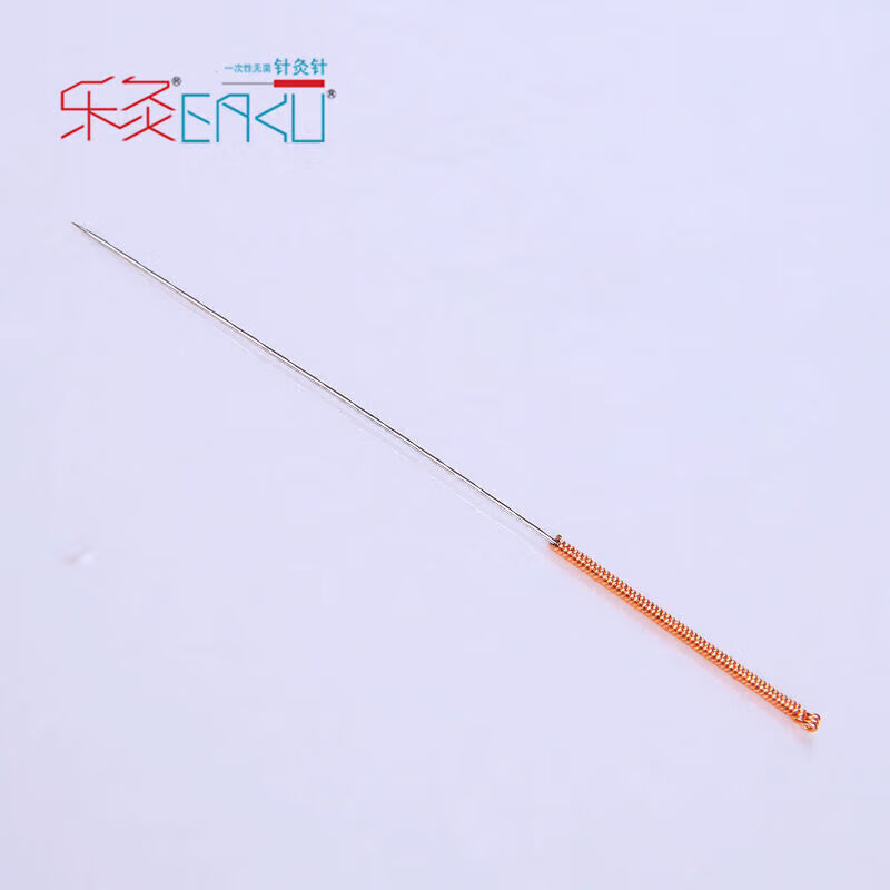 乐灸圆利针一次性加粗针灸针元利针铜柄圆利针100支/盒0.5*75mm(3寸) 0.4*25mm(1寸)