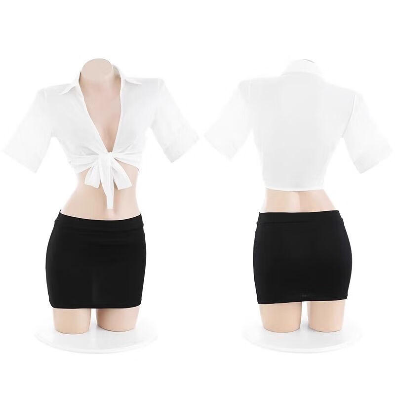 洁丝恋性感秘书装职业制服诱惑角色扮演透明露胸开档包臀短裙夜店女王 深度补习 教师诱惑