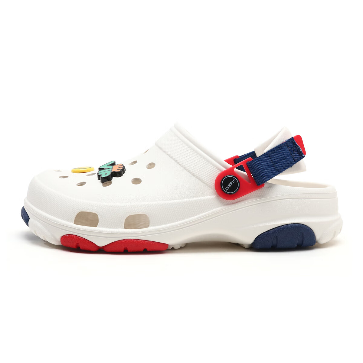 星期六（St&Sat）防滑厚底运动外穿洞洞鞋凉拖鞋 SSD2120F0G 白色  42 （41-42） 