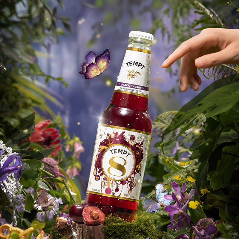 诱惑（TEMPT）多口味果酒 诱惑7号酒  微醺低度女士甜酒 起泡酒330ml 【爆款6瓶】诱惑1/3/5/7/8/9号*1瓶