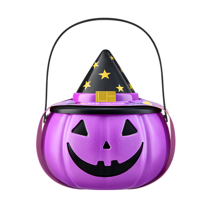 阿麦斯4D水果爆汁软糖 150g /罐 儿童礼物 搞怪糖果 呆萌南瓜罐qq糖