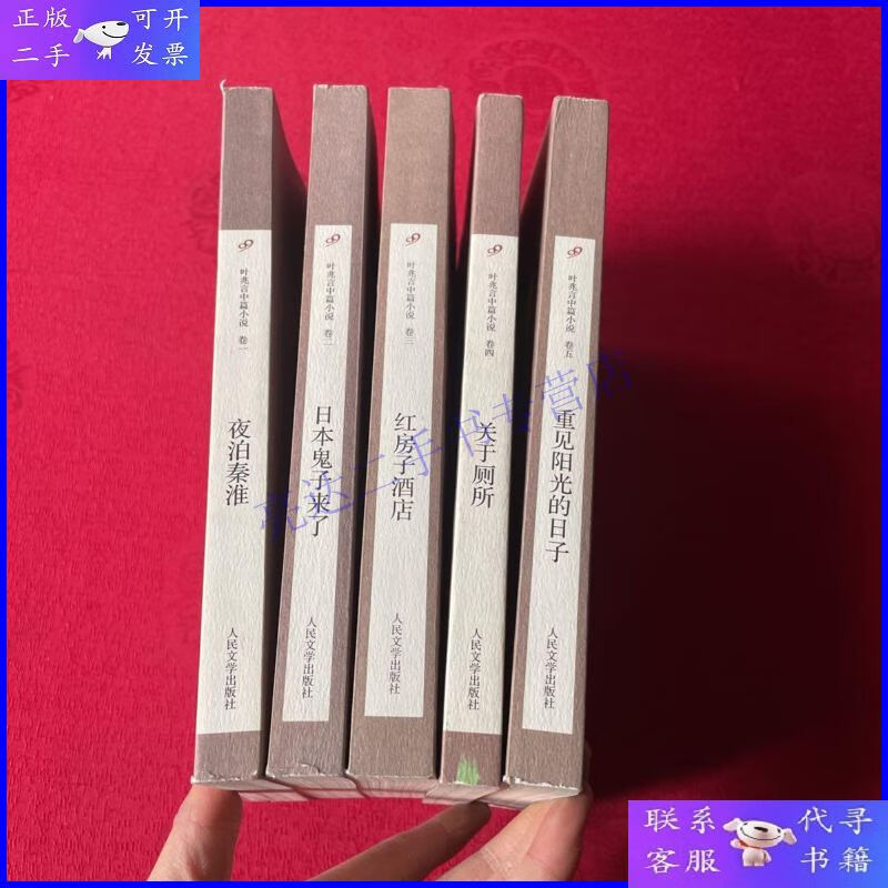 【二手9成新】叶兆言中篇小说（夜泊秦淮、关于厕所、红房子酒店