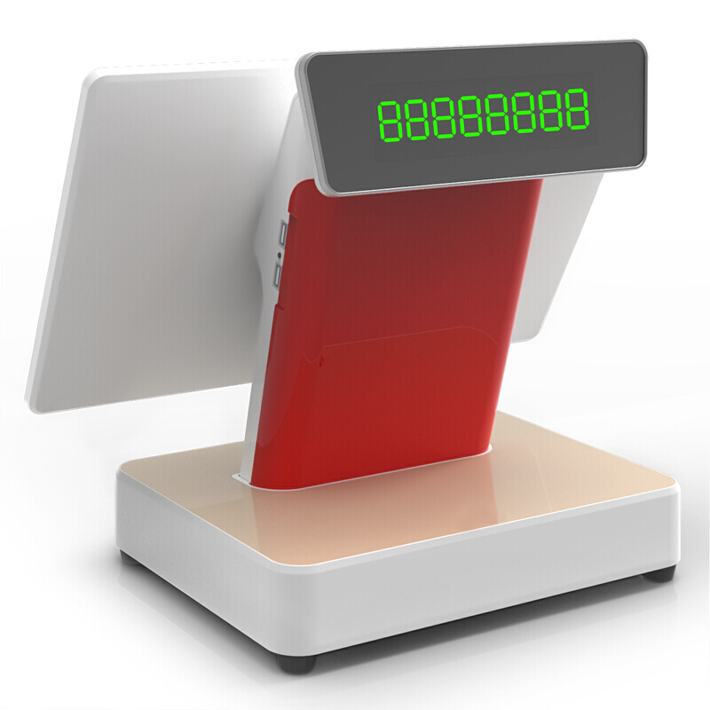 爱宝AB-6600双屏收银机一体机 零售餐饮母婴服装 化妆品童装奶茶酒楼美发容外卖点菜收款机收银系统 单屏触屏升级版（升级配置） 套餐一