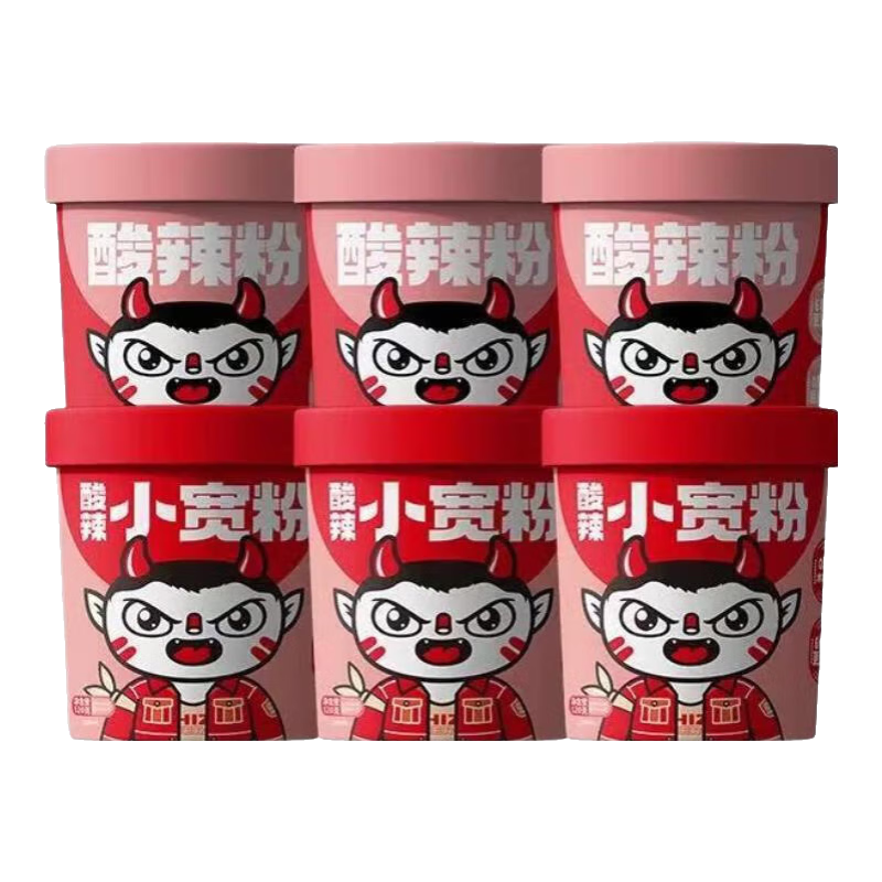 食族人酸辣粉沖泡方便速食網(wǎng)紅宿舍休閑零食品夜宵 【6桶】定制酸辣粉*3+酸辣小寬粉*3