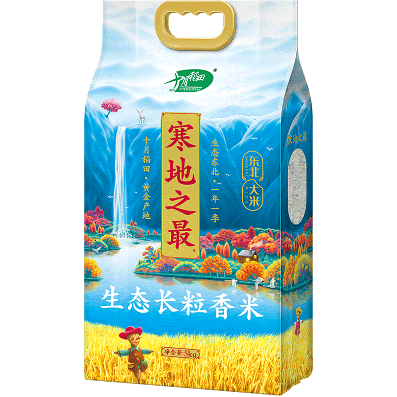 【2024年新米】十月稻田东北寒地之最生态长粒香米一年一季 十月稻田长粒香米 1件