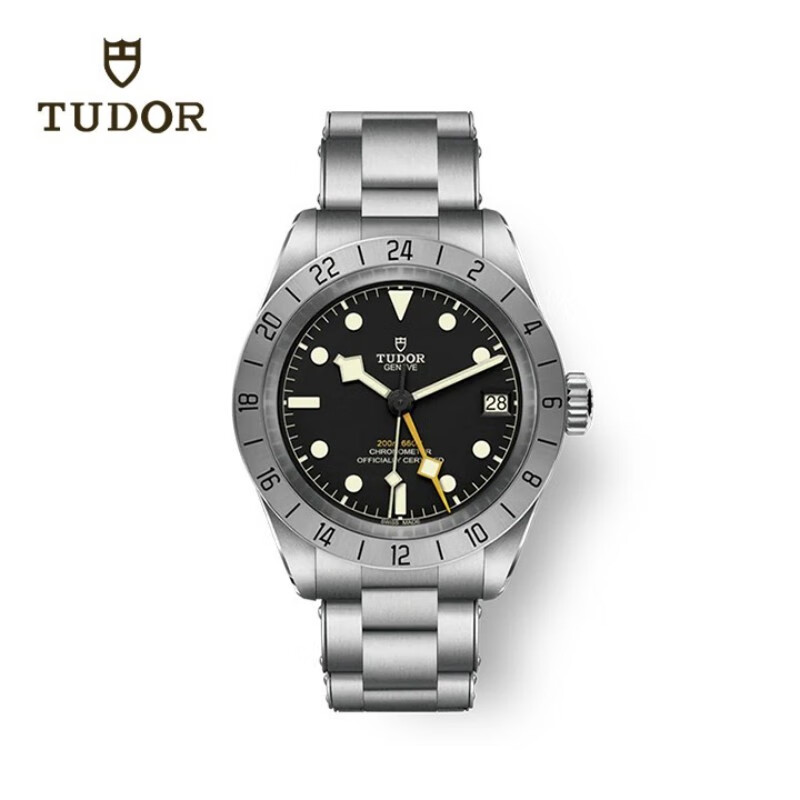 帝舵（TUDOR）碧湾 瑞士手表 钢带黑盘 日显男表 39mm M79470-0001
