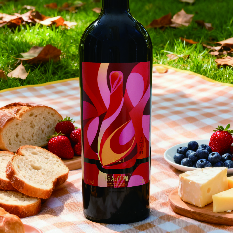 榜荣前程宁夏国产红酒 贺兰山东麓产区 双有机酒庄橡木桶赤霞珠干红葡萄酒 榜荣前程-美乐【整箱礼盒装】