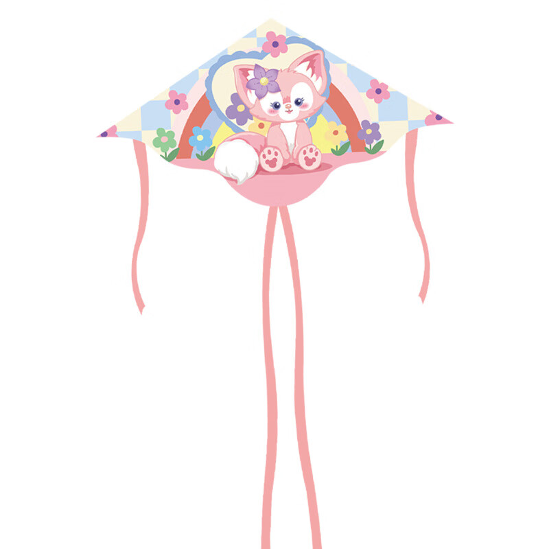 潍坊儿童卡通风筝大号长尾飞碟三角新款微风易飞户外广场地摊 玲娜贝儿（仅风筝一个）