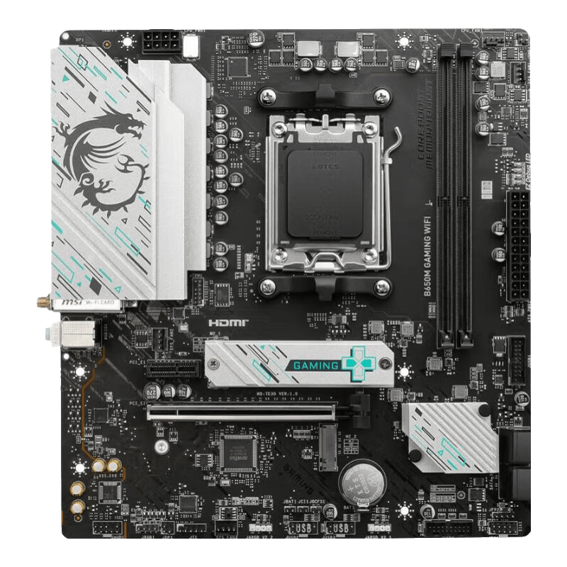 msi ΢�� AMD R5 7500F B650M GAMING WIFI D5 ��U��װ ��ɫ 1579Ԫ