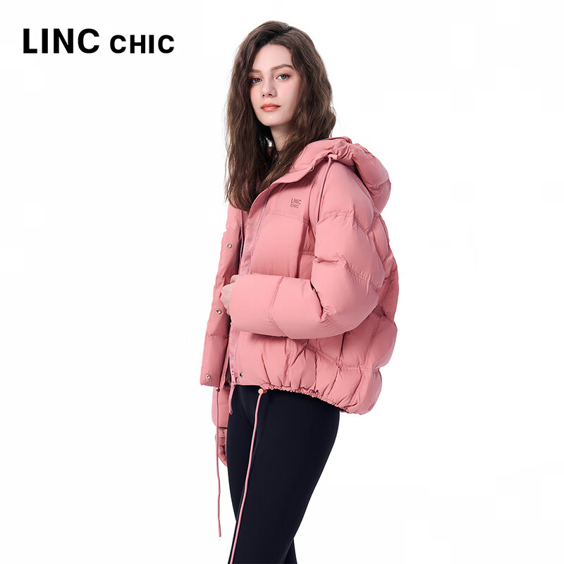 金羽杰2025冬季新品立领羽绒服女装短款轻暖宽松休闲防寒衣服Y25802125 新蜜桃粉 S 适合135斤以下