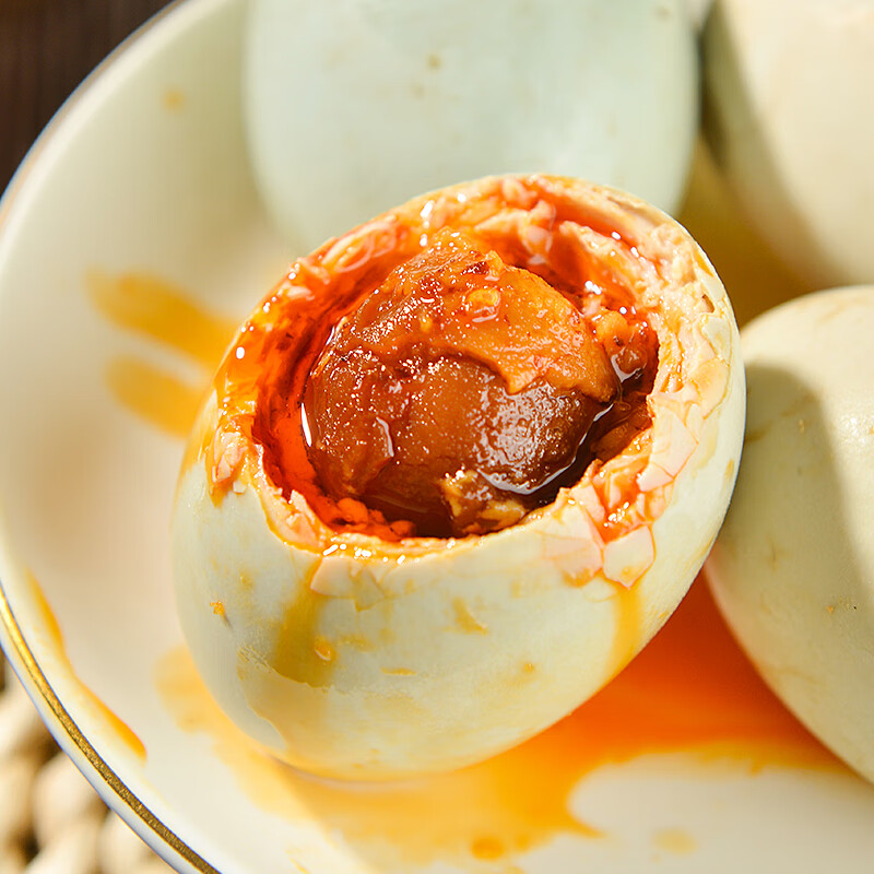 亚弟 广西北海亚弟  特产咸蛋  中蛋（60g） 12枚