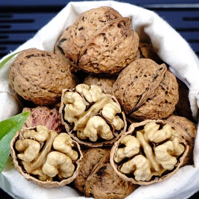 云南薄皮核桃新货干核桃优选野生核桃孕妇儿童坚果原味生核桃 5斤云南高山老树核桃+不熏硫+不漂洗+送夹子