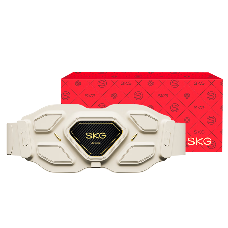SKG腰部按摩器G7暖宫腰带腰肌劳损钛金腰带腰椎热敷高端按摩仪王一博同款 圣诞节礼物送男女生朋友 【红色限定礼盒】按摩腰带G7
