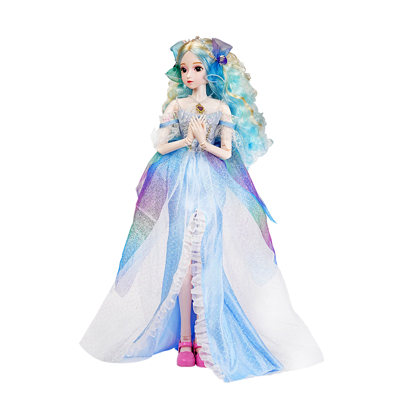 德必胜换装洋娃娃公主玩具女孩仿真BJD娃娃玩偶芭人偶比儿童节生日礼物 绮梦公主 三分60厘米34关节