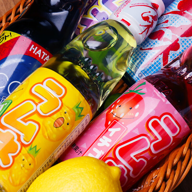 统一哈塔波子汽水日式弹珠碳酸饮料网红汽水小瓶装可乐 波子200ml*4瓶 哈密瓜