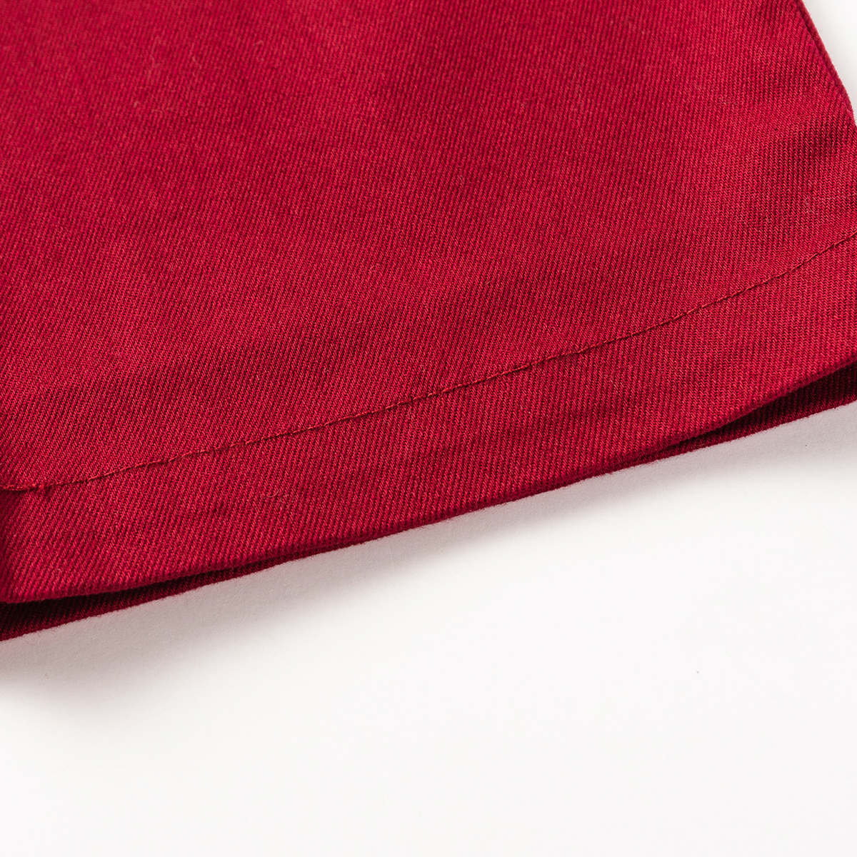 马骑顿梭织长裤 酒红 100