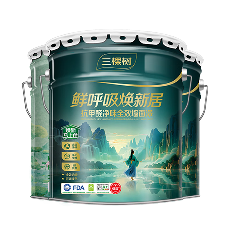 ���������齺����ǽ���ʺ������¾ӿ���ȩȫЧǽ����Ϳ��45L����װ�ɵ�ɫ