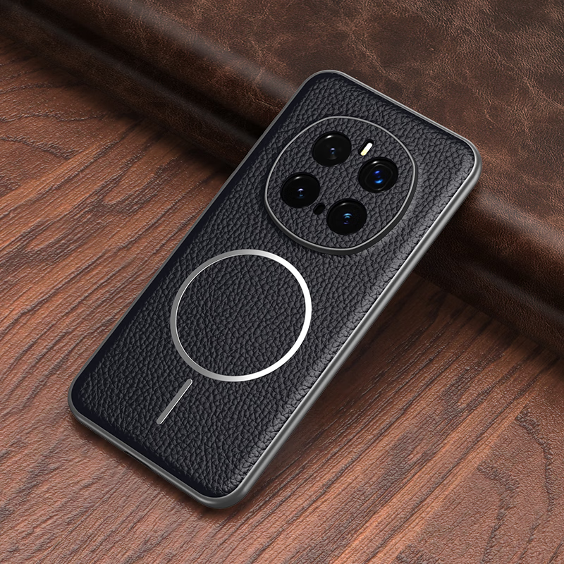 宋兵甲（ZOBIG）适用于荣耀magic7/7Pro手机壳 真皮 防摔 头层牛皮 抗指纹手汗 商务男士 磨砂 复古 经典黑【磁吸款】头层牛皮 荣耀Magic7 Pro