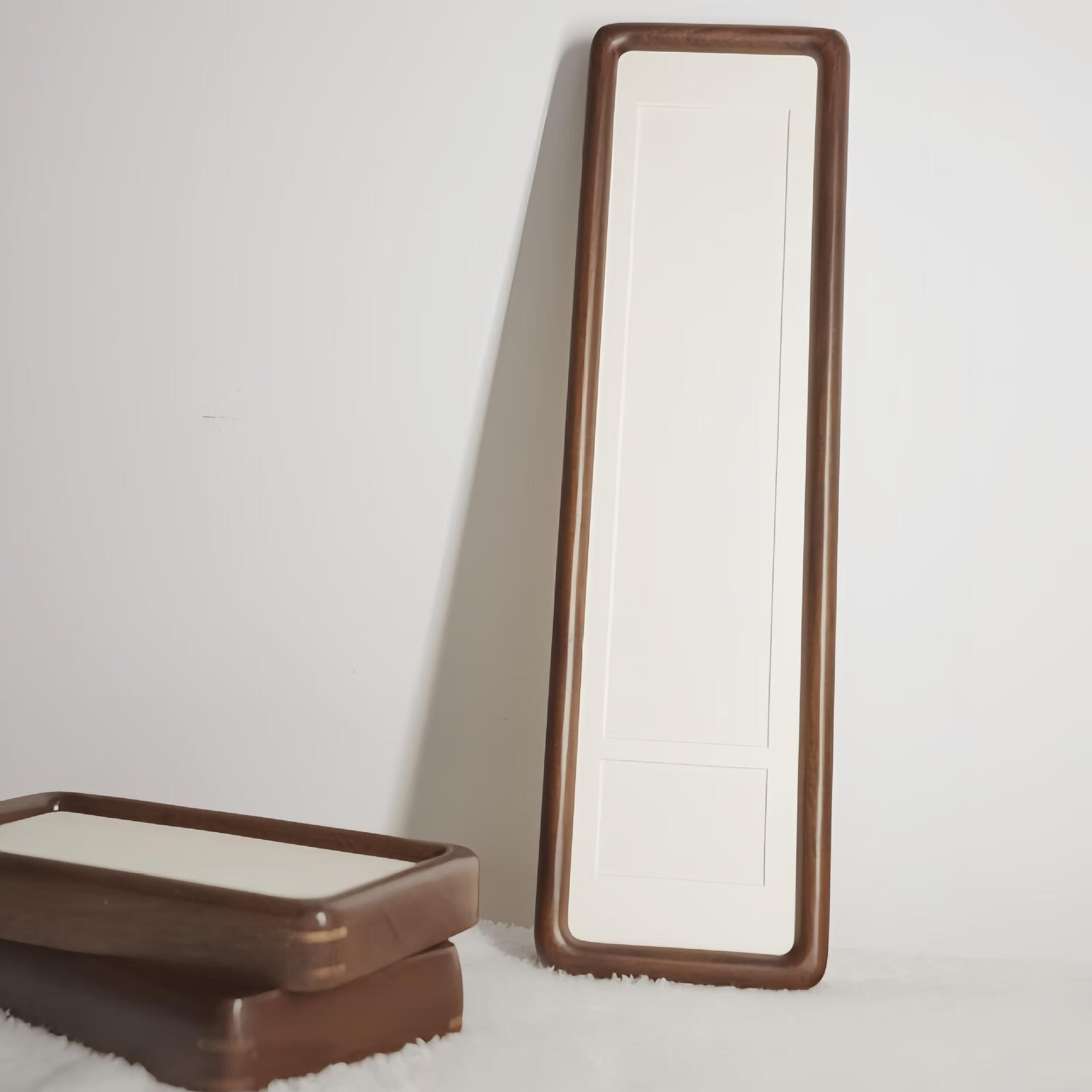 实木榫卯相框空框摆台7寸8空白书法毛笔字画框装裱diy外框架摆件 黑