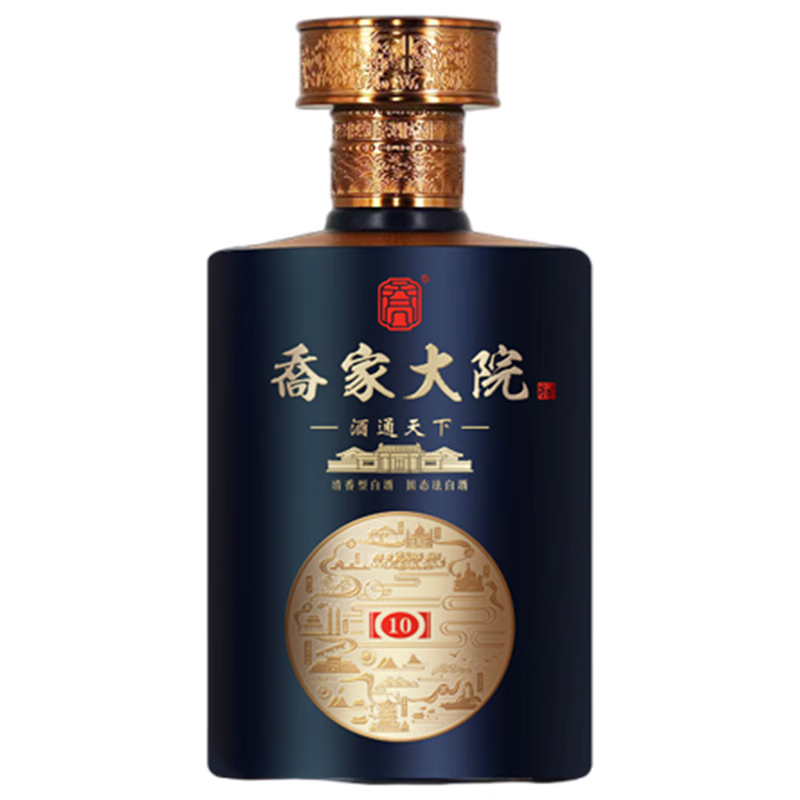 喬家大院清香型白酒 乔家大院茶路(10)53°500ml 高度清香型白酒 53度 500mL 6瓶 整箱装