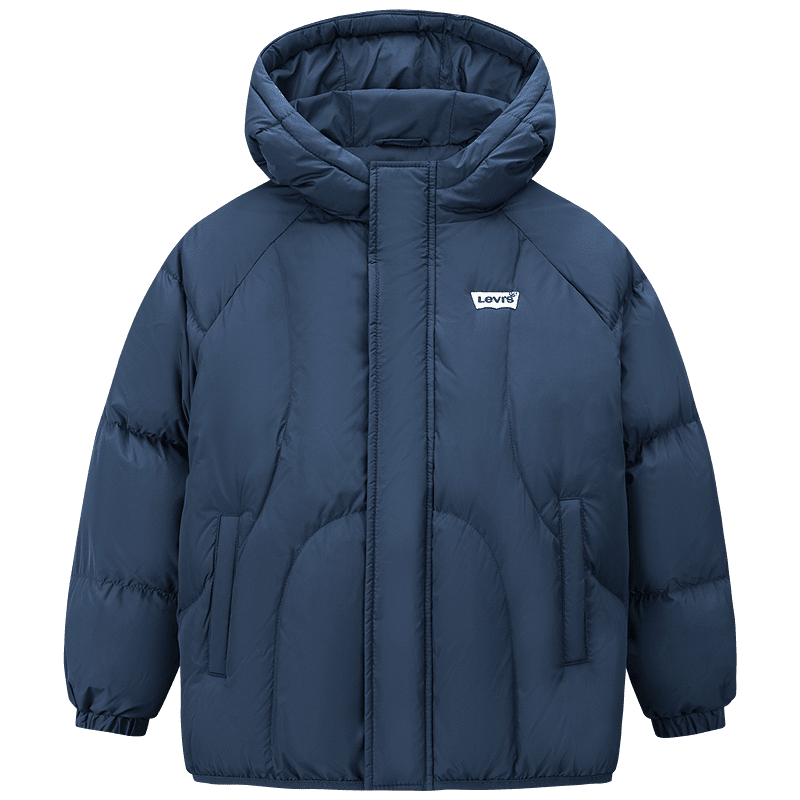 Levi's【防潑水】李維斯兒童羽絨服男童2025冬季新款外套童裝 深淺水 160 /76 充絨量145g【建議身高152-158cm】