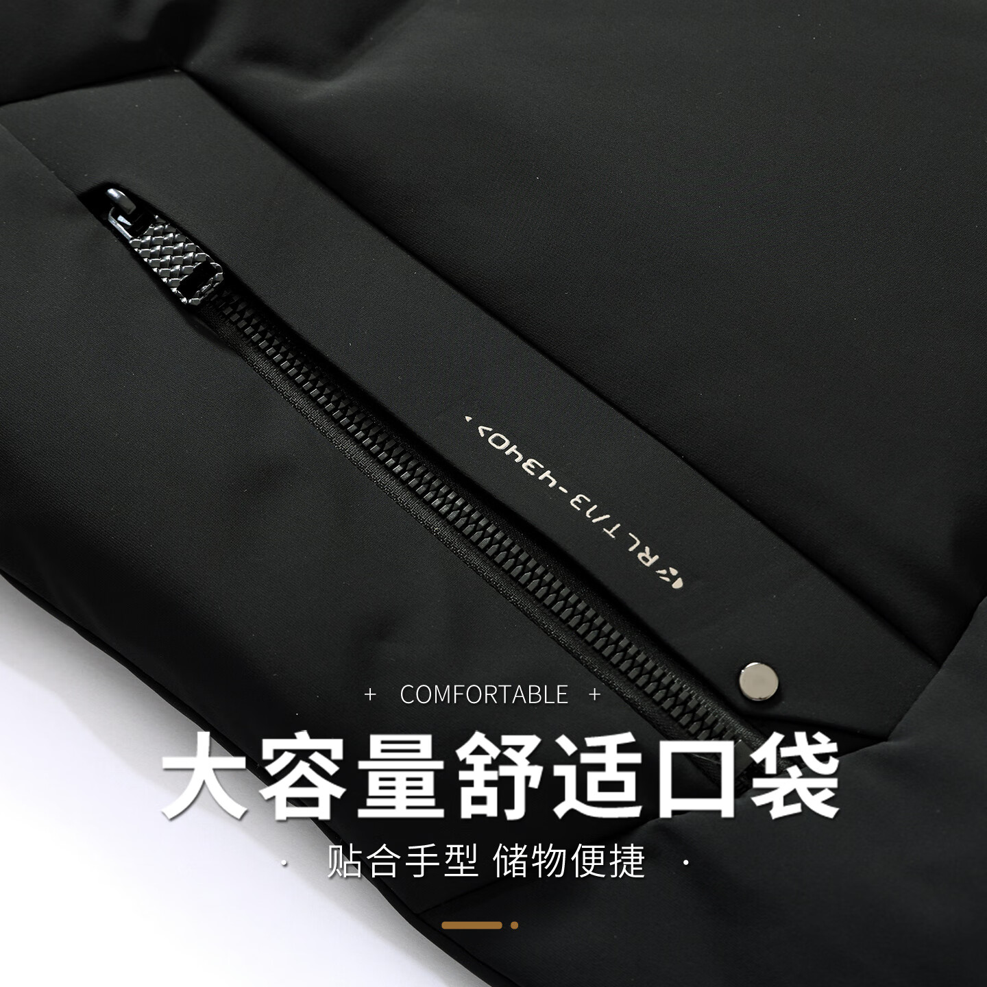 康博男士加厚鹅绒保暖可脱帽短款羽绒服商务休闲外套 4XL 卡其色
