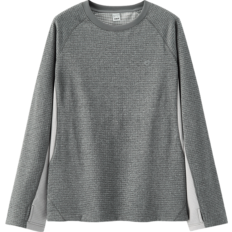 森马 男冬吸湿速干撞色拼接2025户外运动内搭上衣 79元