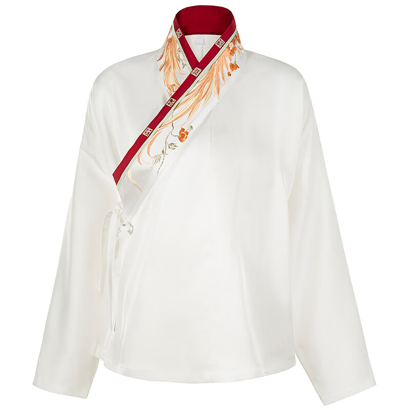 十三余小豆蔻儿[鸾凤和鸣]双层长袄刺绣马面裙明制汉服女婚服秋冬 中衣__现货 XXS