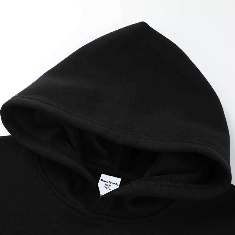 大嘴猴(paul frank)童装儿童加绒套装2025冬季款舒适保暖休闲运动中大童时尚厚款套装 193F黑银 160