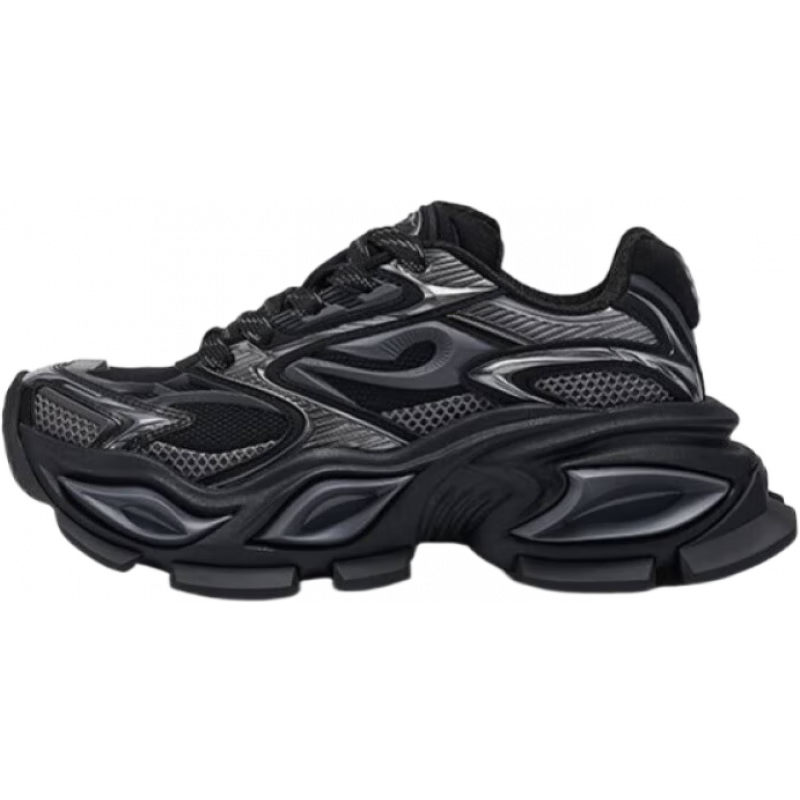 OGR【黄景瑜同款】异瞳猫眼鞋25夏季男女款厚底增高运动情侣老爹鞋 玄黑【周深同款】 40