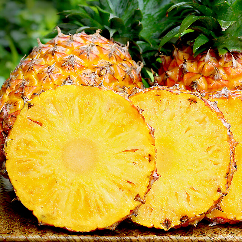鲜友季海南金钻凤梨新鲜菠萝单果1.3-1.8斤现摘水果生鲜金菠萝 净重4.5-5斤(单果1.3斤起)