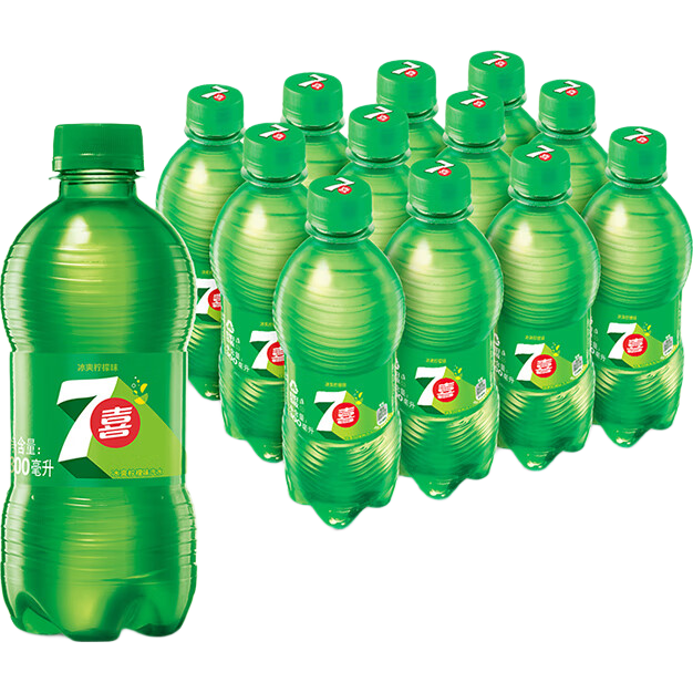 7-Up ��ϲ ƿװ��ˬ����ζ̼������ 300ml 12ƿ 12.9Ԫ