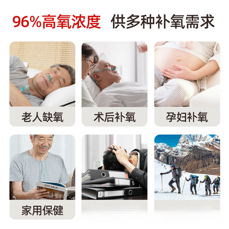 通用舒坦福9L升制氧机家用吸氧机老人孕妇呼吸氧气机家庭用高原带雾化 7L实惠经济款(插电即用+无屏幕)贈吸氧管