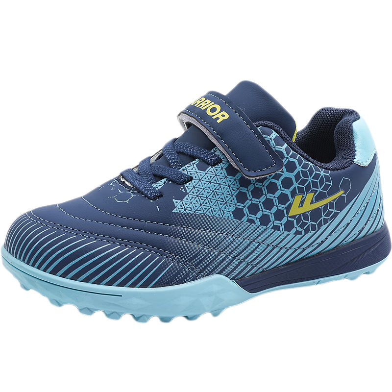 回力（Warrior）儿童足球鞋碎钉青少年中小学训练鞋运动鞋 WZ-C117T 蓝深蓝 33