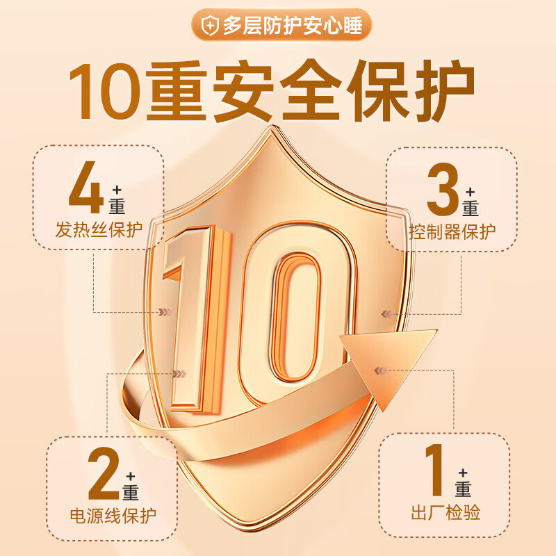 奥克斯【石墨烯丨可拆水洗】电热毯单人双人电褥子双温双控自动断电安全 加厚暖绒灰【1.8长*0.8宽】单人单控【恒温定时除螨】