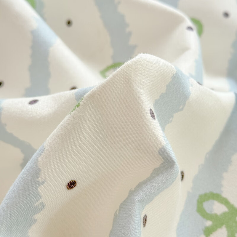 多兰诗（Duolanshi）磨毛四件套 斜纹印花卡通套件被套床单宿舍四季床上四件套 点点情深 2.0米 床单款 -被套200*230 四件套