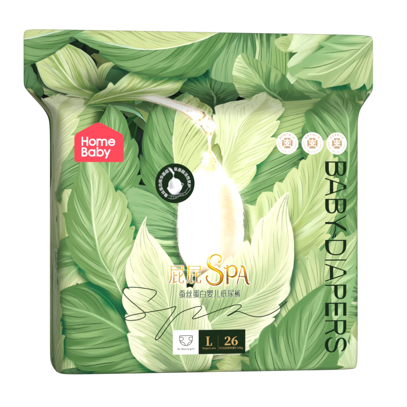 �ҵñ���homebaby����˿����ֽ��� ����װ XL��72Ƭ Ӥ����ʪ����͸���������� 89.8Ԫ