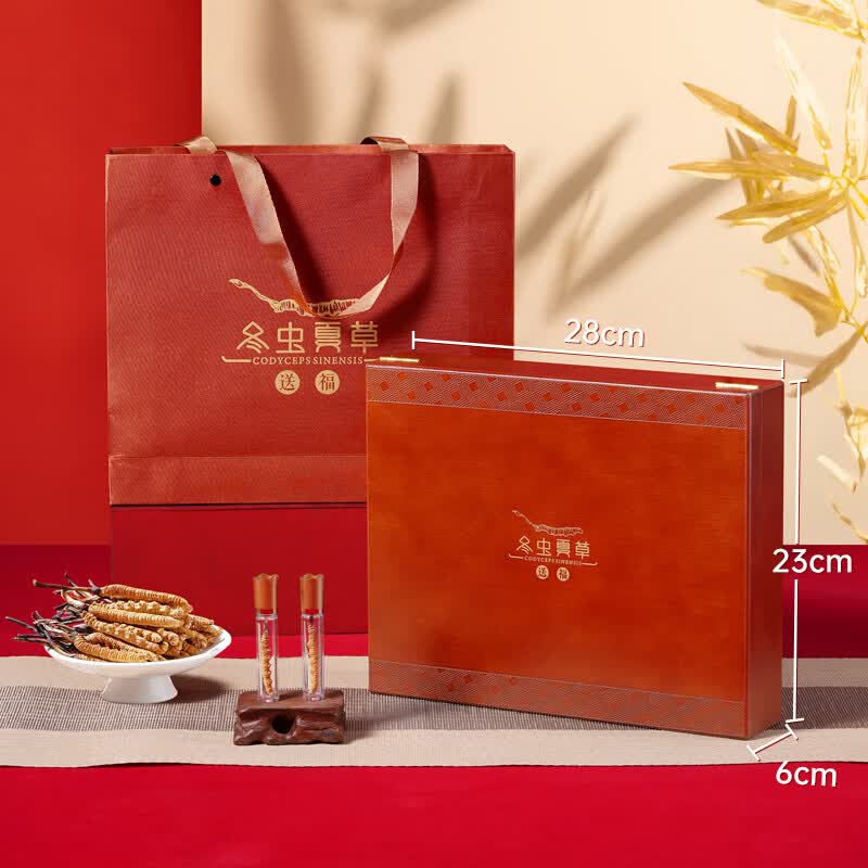 藏汐堂【西藏发货】那曲野生冬虫夏草 新干虫草滋补品 送长辈营养品礼盒 4条/克 40条*1盒 10克【热销款】