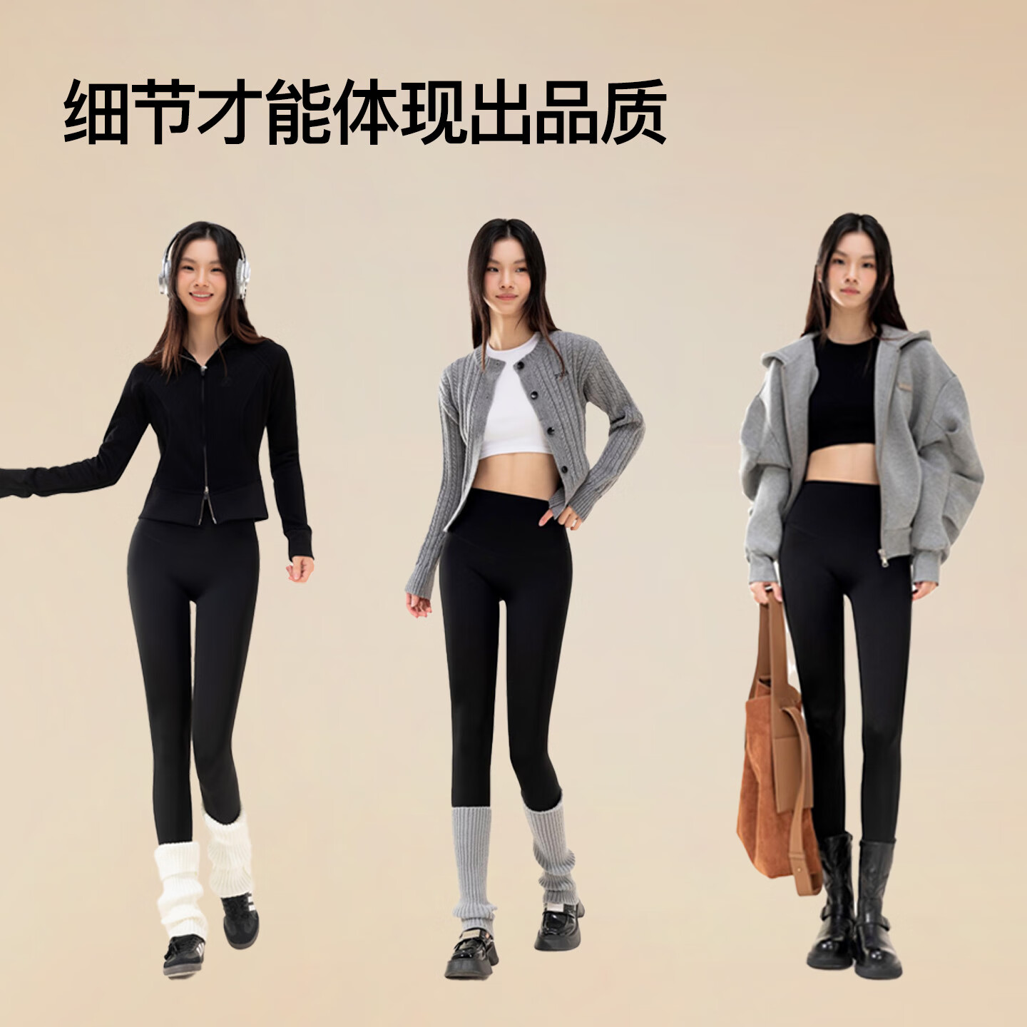 曲线主义鲨鱼裤 春夏骑行裤塑形瑜伽裤鲨鱼裤女外穿春季骑行裤运动健身裤 【春秋款】显瘦黑 1条 M (90-110斤)