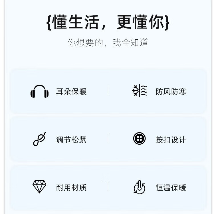 JEEP帽子男士冬季防寒护耳帽女防风防雨加厚中老年人高档保暖棉平顶帽 黑色【加绒加厚 送爸爸 温暖加倍】 JEEP正品丨均码有弹性