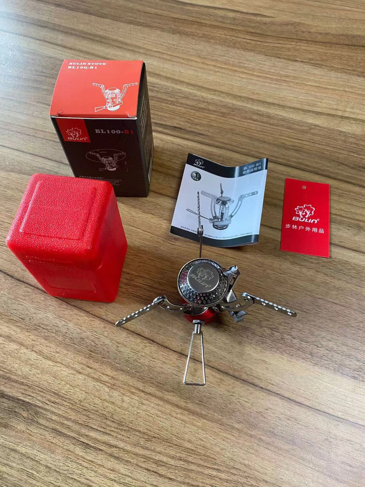 步林步林(BULin)B1一體式爐頭戶外迷你折疊氣爐野炊野營不銹鋼輕量 BL100-B1爐