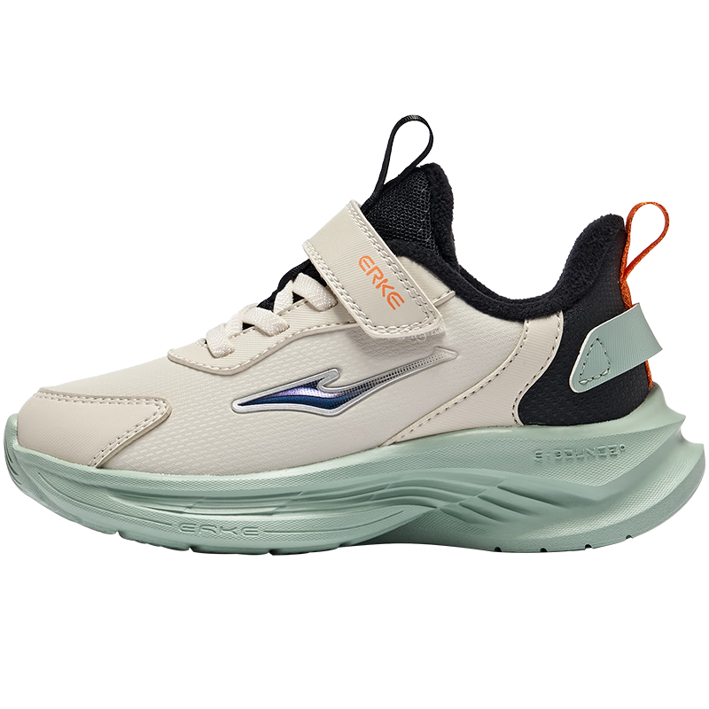 鸿星尔克 儿童棉鞋 冬季中大童保暖加绒休闲跑鞋 男款 浮岩灰/正黑 29 偏小2码    89元(需领券)