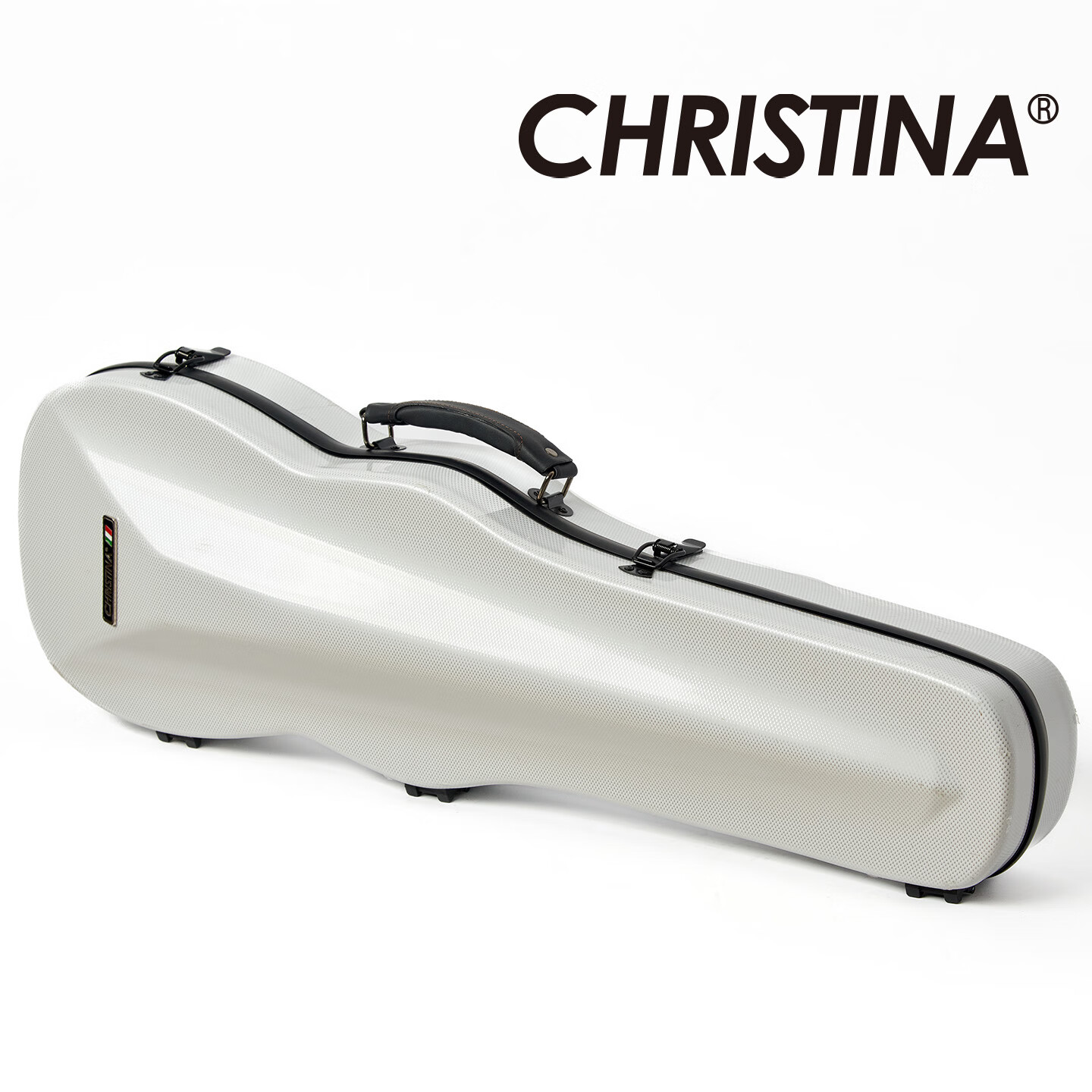 克莉絲蒂娜（Christina）小提琴琴盒 小提琴盒子 烏金色輕便易攜帶成人學生 常規(guī)白點 4/4