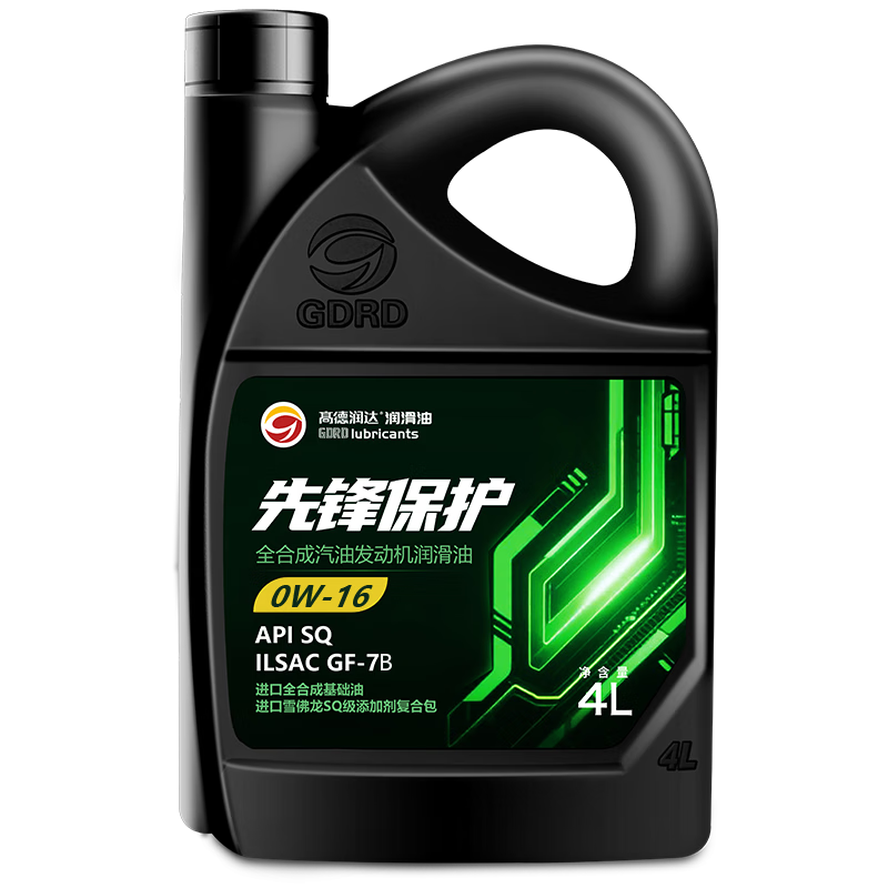 �ߵ���� �ȷ汣��ϵ�� SQ/GF-7B 0W-16 SQ�� ȫ�ϳɻ��� 4L