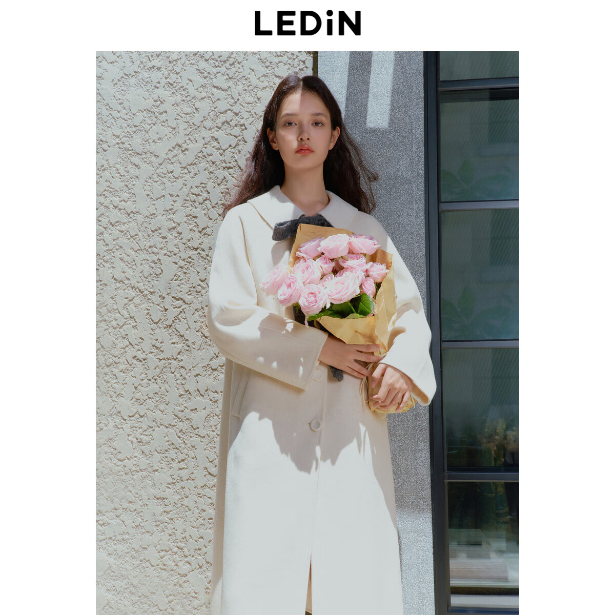 乐町翻领宽松大衣 米色1 M